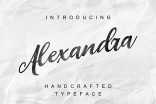 Aleksandra: A Handcrafted Script for Striking Design