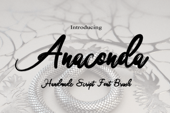 Anaconda: A Handmade Script with Dancing Characters