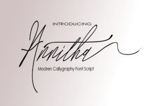 Annitha: A Modern Calligraphy Script for Elegant Design