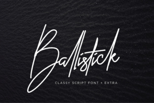 Ballistick: A Contemporary Signature Script for Design Harmony