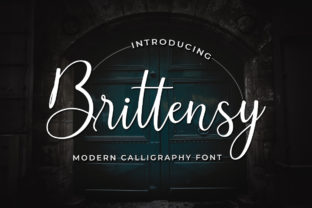 Brittensy: A Modern Calligraphy Script with a Refined Feminine Edge