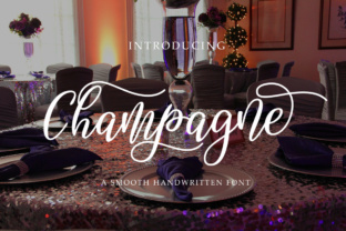 Champagne: The Elegant Script Font That Transforms Ordinary Designs into Memorable Brand Statements