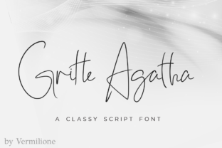 Gritte Agata: A Classy Script Family for Upscale Design