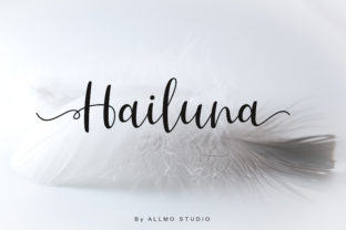 Hailuna: Modern Script with Dancing Elegance