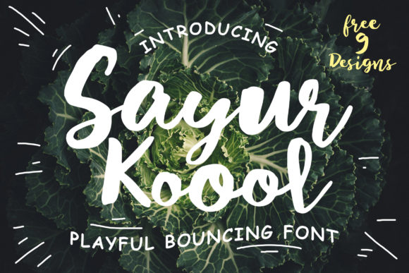 Sayur Koool: The Playful Bouncing Script That Brings Designs to Life