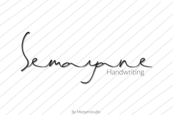 Semayane: The Natural Handwritten Script for Elegant Minimalism