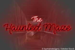 The Haunted Maze: A Rough Script Font with Bold Character
